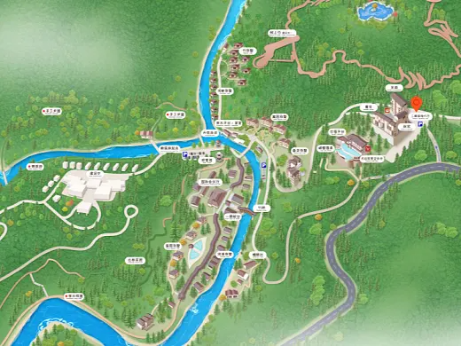 临淄结合景区手绘地图智慧导览和720全景技术，可以让景区更加“动”起来，为游客提供更加身临其境的导览体验。